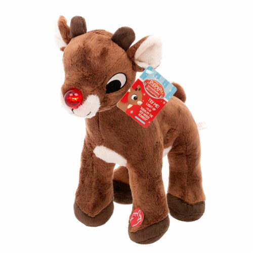 Light Up and Musical Rudolph and Friends Rudolph Plush Perspective: front
