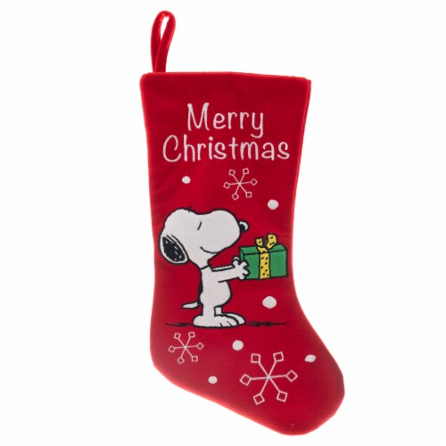DanDee Snoopy Stocking Perspective: front