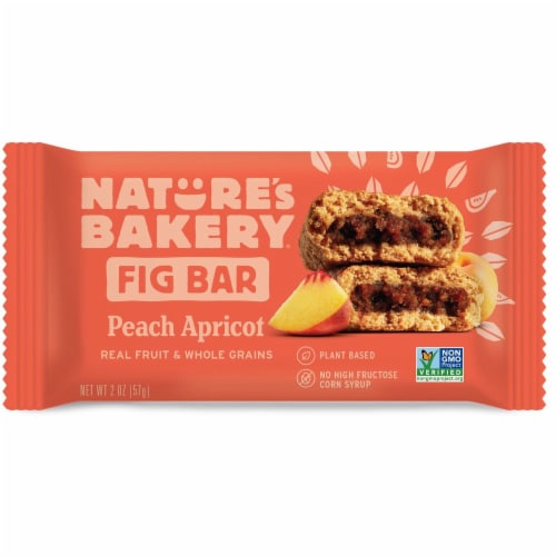 Natures Bakery Whole Wheat Peach Apricot Fig Bar, 2 Ounce -- 84 per case. Perspective: front