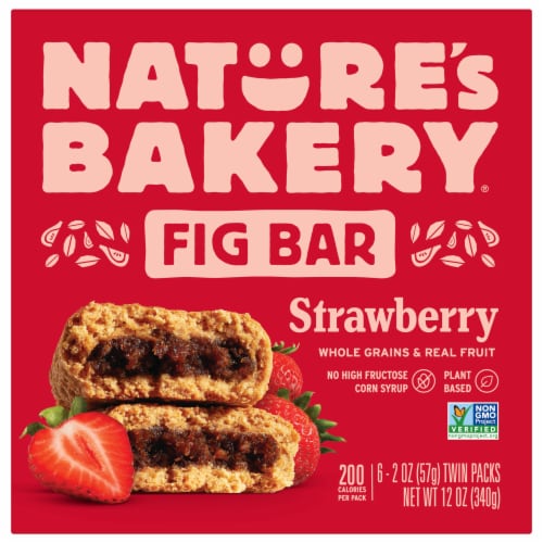 Nature's Bakery Whole Wheat Strawberry Fig Bars Perspective: front
