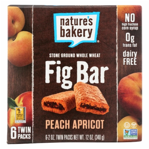 Nature's Bakery® Twin Pack Peach Apricot Fig Bars, 6 ct / 2 oz - QFC