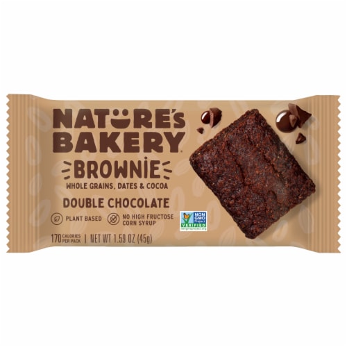 Nature's Bakery® Double Chocolate Brownie Perspective: front
