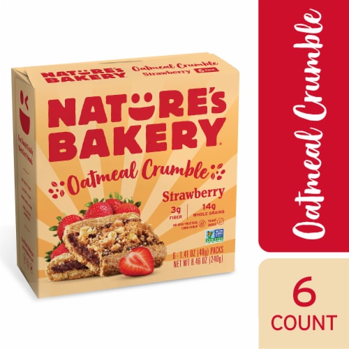 Nature's Bakery® Strawberry Oatmeal Crumble Bars Perspective: front
