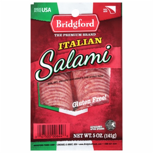 Bridgford® Italian Sliced Salami Perspective: front