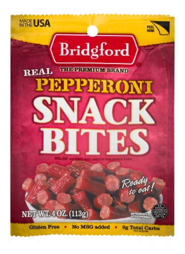 Bridgford® Pepperoni Snack Bites Perspective: front