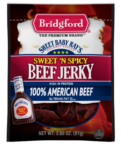 Bridgford® Sweet 'N Spicy Beef Jerky Perspective: front