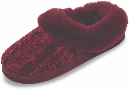great China Empire Cable Knit Slipper - Red Perspective: front