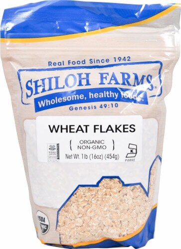 Shiloh Farms  Organic Wheat Flakes Perspective: front