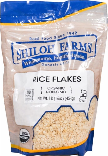 Shiloh Farms  Organic Rice Flakes Perspective: front