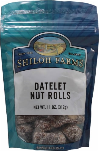 Shiloh Farms Datelet Nut Rolls Perspective: front