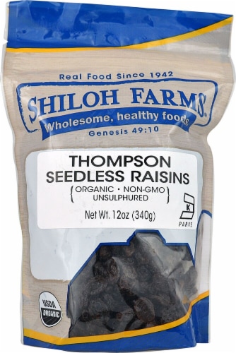 Shiloh Farms Organic Thompson Seedless Raisins Perspective: front