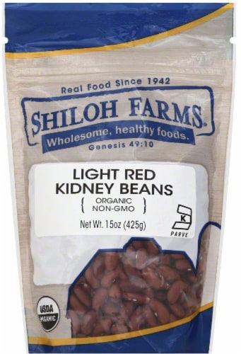 Shiloh Farms Organic Light Red Kidney Beans Perspective: front