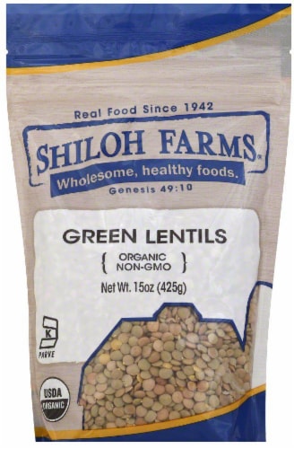Shiloh Farms Organic Green Lentils Perspective: front