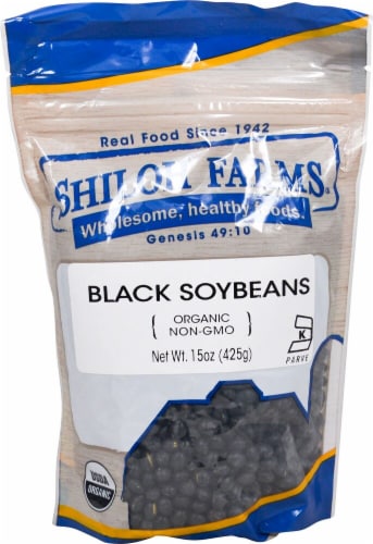 Shiloh Farm Organic Black Soybeans Perspective: front