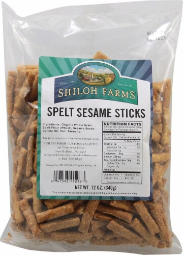 Shiloh Farms  Spelt Sesame Sticks Perspective: front