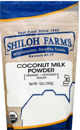 Shiloh Farms Organic Coconut Milk Powder Perspective: front