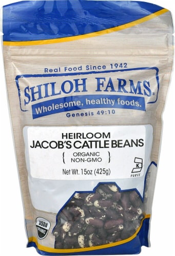 Shiloh Farms Organic Heirloom Jacob's Cattle Beans Perspective: front
