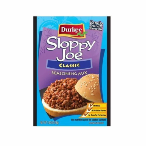 Durkee Sloppy Joe Seasoning 1.50oz (Pack of 18) Perspective: front