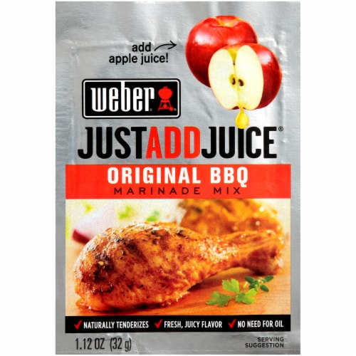 Weber Just Add Juice Original BBQ Marinade Mix Perspective: front
