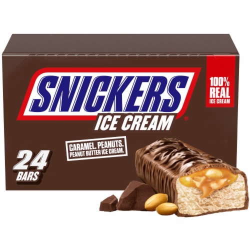 Snickers Ice Cream Bars Perspective: front