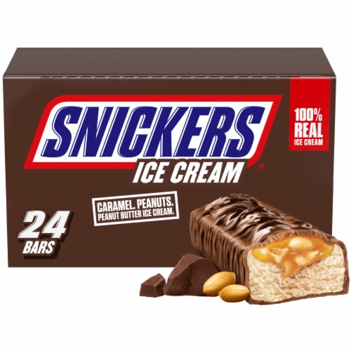 Snickers Ice Cream Bars, 24 ct - Baker’s