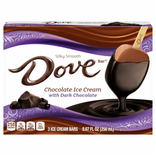 DOVE Chocolate with Dark Chocolate Coating Ice Cream Bars, 3 pk - Kroger