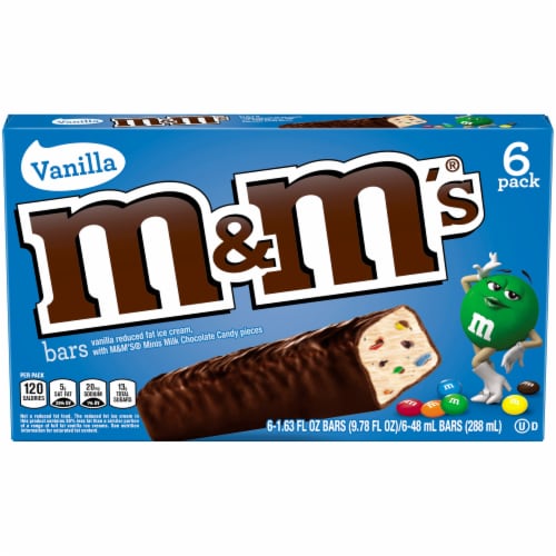 M&M'S Vanilla Ice Cream Bars Perspective: front
