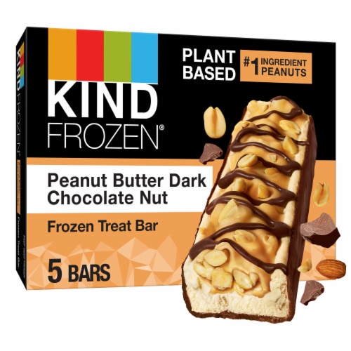 KIND Frozen Dark Chocolate Peanut Butter Plant Based Dessert Perspective: front
