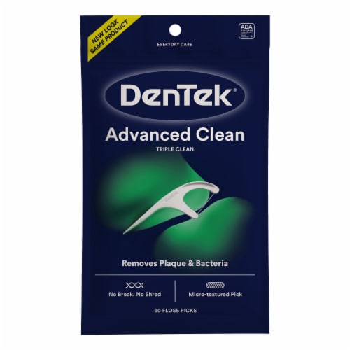 DenTek Triple Clean Advanced Clean Floss Picks Perspective: front