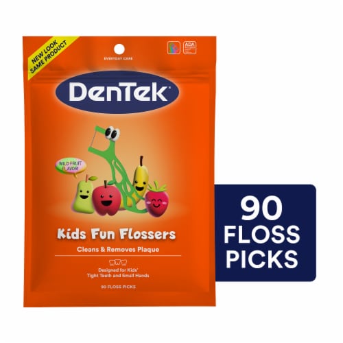 DenTek Kids Fun Flossers Wild Fruit Perspective: front