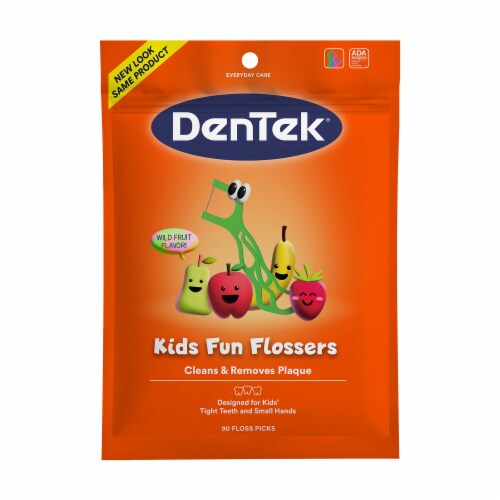 DenTek Kids Fun Flossers Wild Fruit Perspective: front