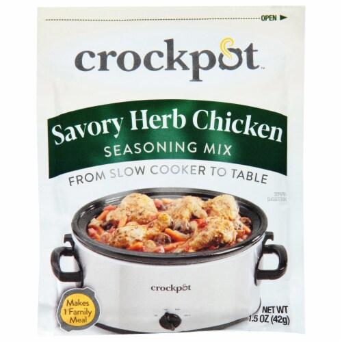Crockpot Savory Herb Chicken Seasoning Mix Perspective: front