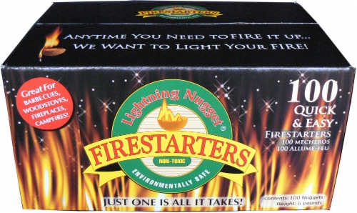 Lightning Nuggets® Firestarters Perspective: front