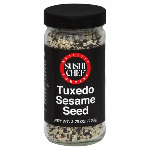 Sushi Chef Tuxedo Sesame Seeds Perspective: front