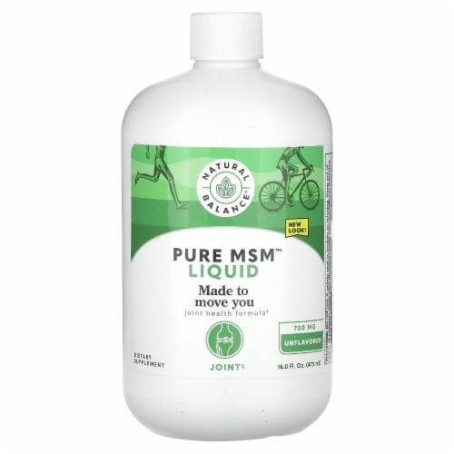 Natural Balance Pure MSM Liquid | 16 oz Perspective: front