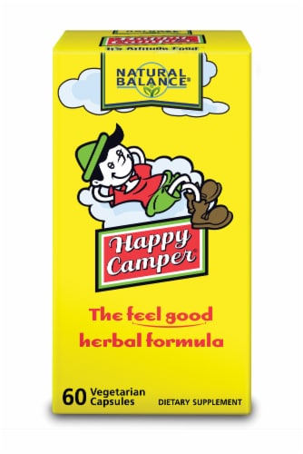 Natural Balance Happy Camper Herbal Formula Vegetarian Capsules Perspective: front