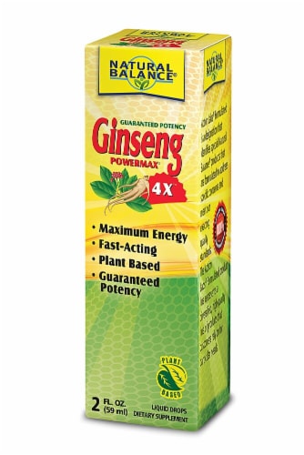 Natural Balance Ginseng Powermax 4X Liquid Drops Perspective: front