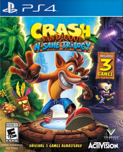 Crash Bandicoot N. Sane Trilogy (PlayStation 4) Perspective: front