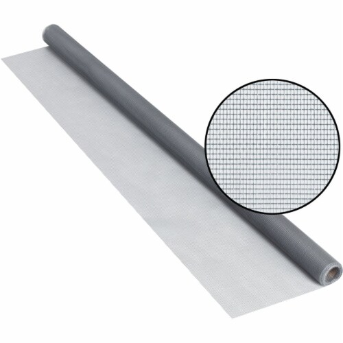 Phifer 48 In. x 84 In. Gray Fiberglass Screen Cloth Ready Rolls 3003931 Perspective: front