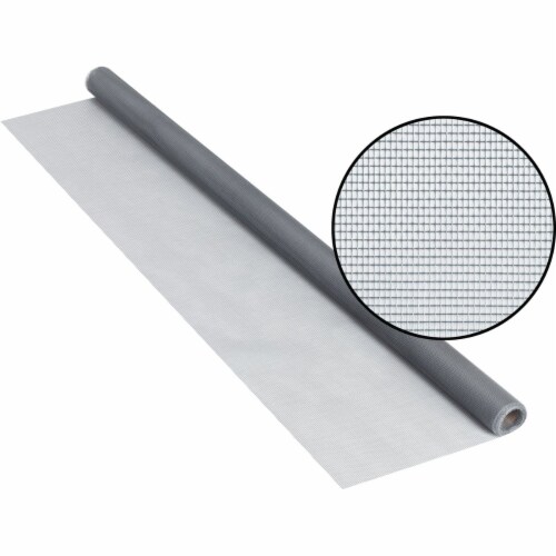 Phifer 30 In. x 84 In. Gray Fiberglass Screen Cloth Ready Rolls 3003928 Perspective: front