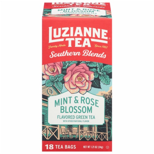 Luzianne® Southern Blends Mint & Rose Tea Bags Perspective: front