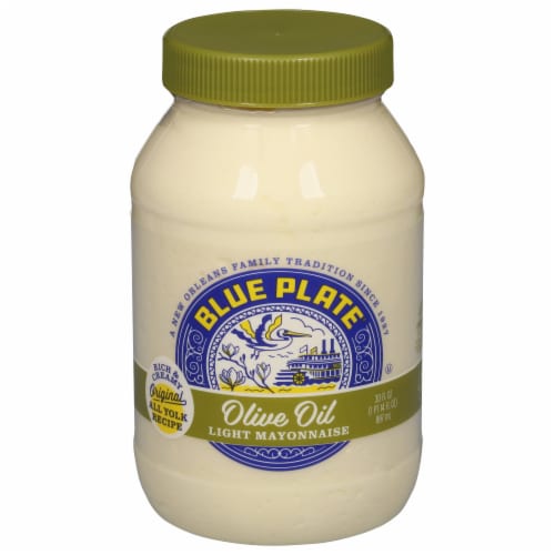Blue Plate Light Olive Oil Mayonnaise 30 fl oz Perspective: front