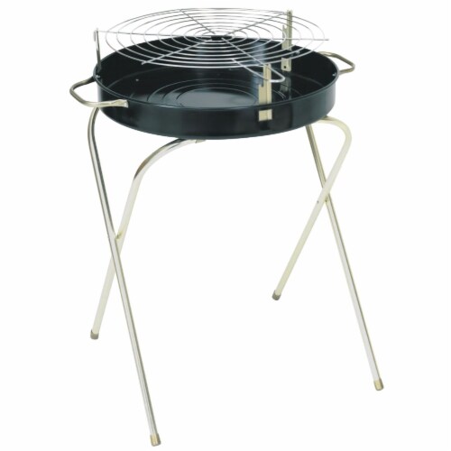 Kay Home Products 18 In. Dia. Black Folding Charcoal Grill 717HHDI, 1