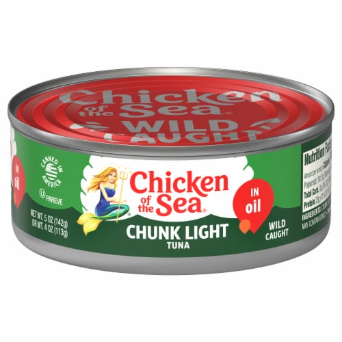 Chicken of the Sea Chunk Light Tuna in Oil Perspective: front