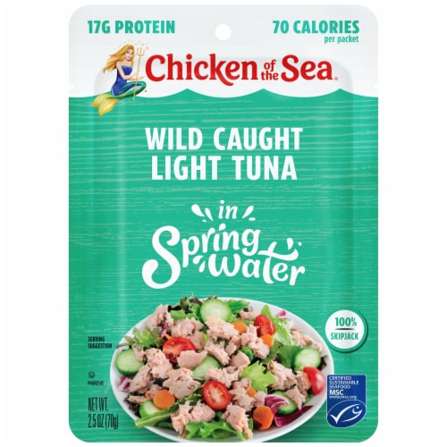 Chicken of the Sea® Wild Caught Light Tuna in Spring Water Pouch Perspective: front