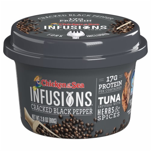 Chicken of the Sea® Infusions™ Cracked Pepper Tuna Perspective: front