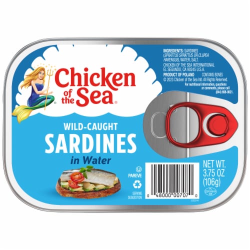Chicken of the Sea Wild-Caught Sardines in Water Perspective: front