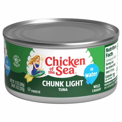 Chicken of the Sea Chunk Light Tuna in Water Perspective: front