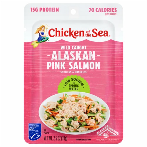 Chicken Of The Sea® Wild Caught Alaskan Pink Salmon Pouch Perspective: front