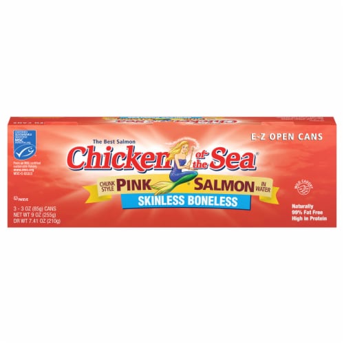Chicken of the Sea® Skinless and Boneless Pink Salmon Perspective: front